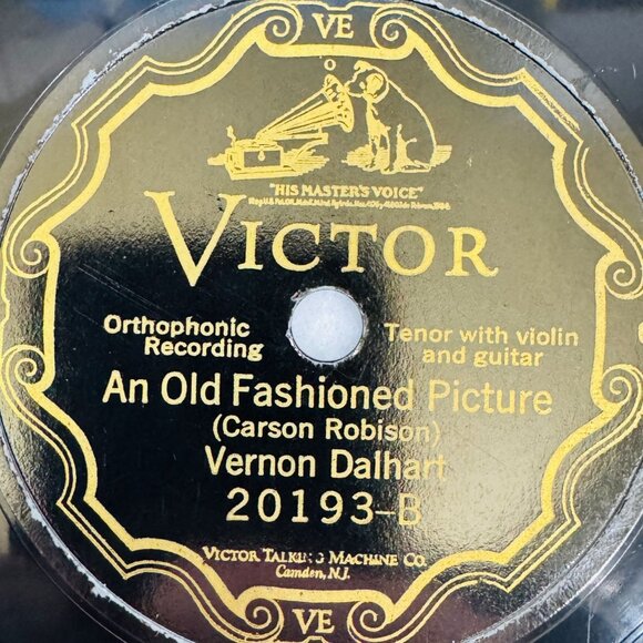 Vernon Dalhart Theres A New Star In Heaven Tonight 10in Shellac 78 Victor 20193 - Picture 4 of 4